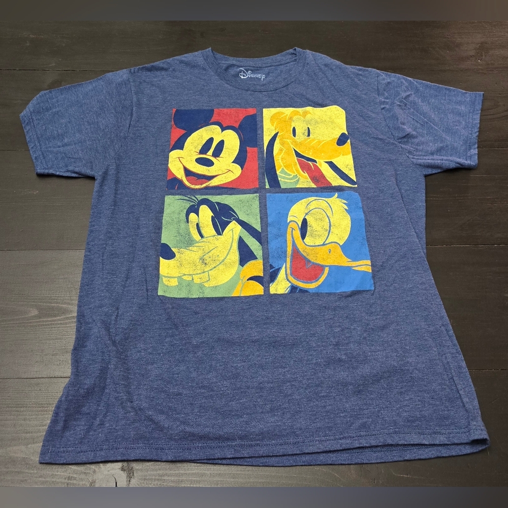 Disney Size Large Andy Warhol Goofy Pluto Mickey Mouse Daffy Duck GUC